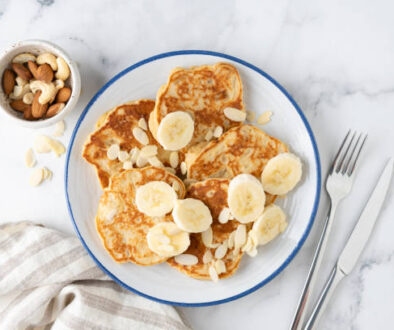 Healthy Oatmeal & Banana Pancakes