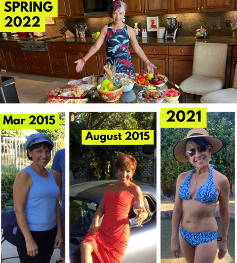 Maria's health transformation from March 2015 to Spring 2022